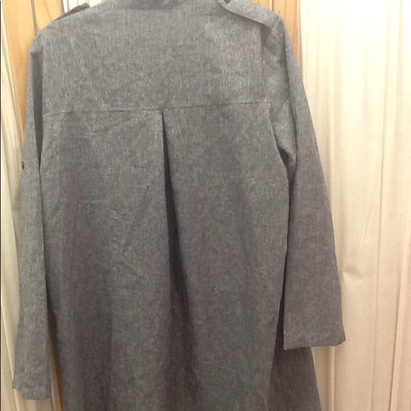 Zanzea Collection Women's Gray Open Front Cardigan Jacket Size 10 - Picture 6 of 6